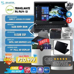 Acer TravelMate P6 i7-10th/16G/512 SSD
