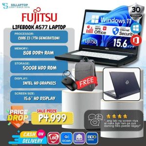 Fujitsu Lifebook A557 i3-7th/8G/500 HDD