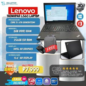 ThinkPad L560 i5-6th/8G/256 SSD