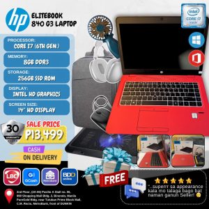 HP Elitebook 840 G3 i7-6th/8G/256 SSD (up to 50000 points offset)