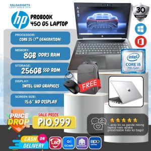 HP ProBook 450 G5 i5-7th/8G/256 SSD (up to 30000 points offset)