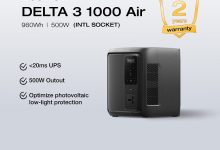 ₱29990 DELTA 3 1000 Air Portable Power Station 960Wh LiFePO4 Battery Fast Charging Use as a Solar Generator for Home Backup Power Camping & RVs-SSL Gadgets